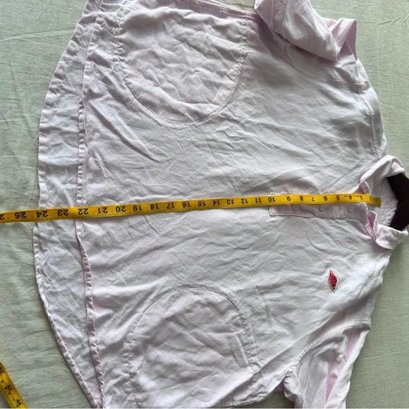 Danton France women’s Pink Long-Sleeve round collar pullover  Shirt - Picture 4 of 11